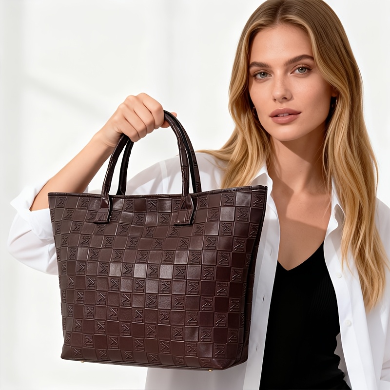 Women Bags On Sale - Hafif Lüks Koyu Kahverengi Kapitone Desenli