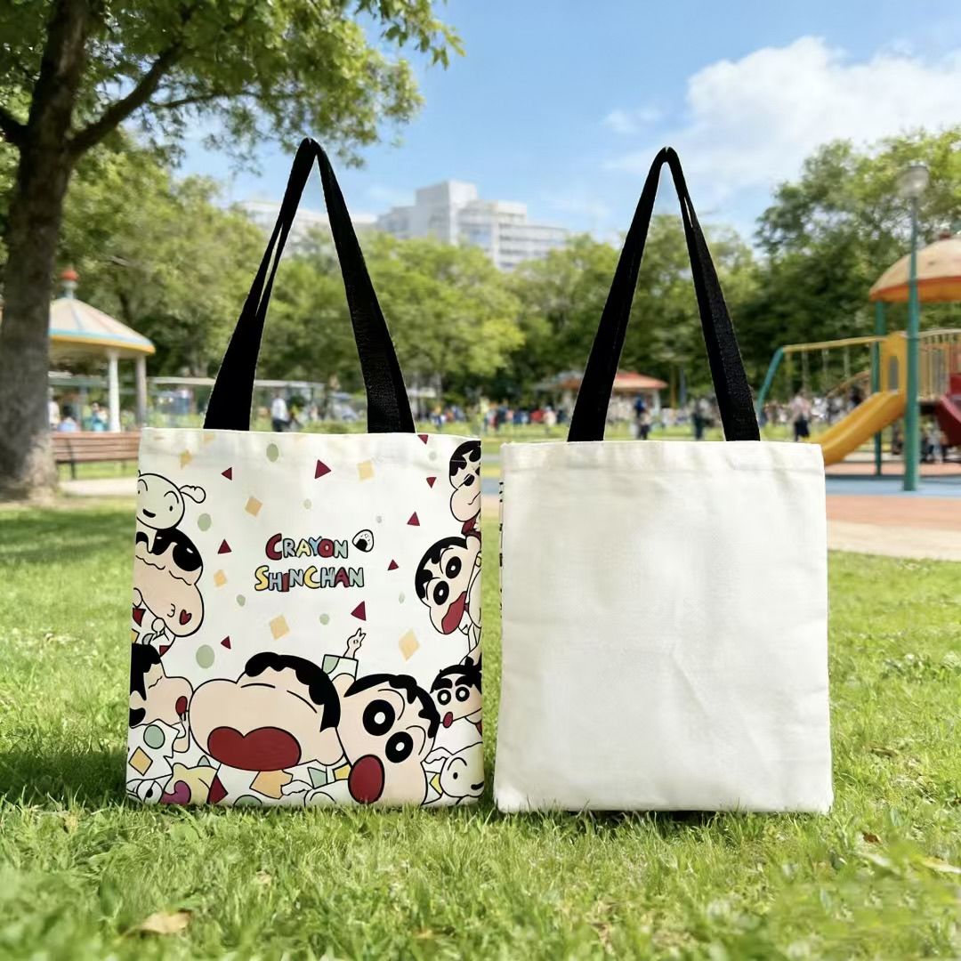Women Bags 2026 Trends - 2026 Yeni Crayon Shin-chan Kanvas Tote