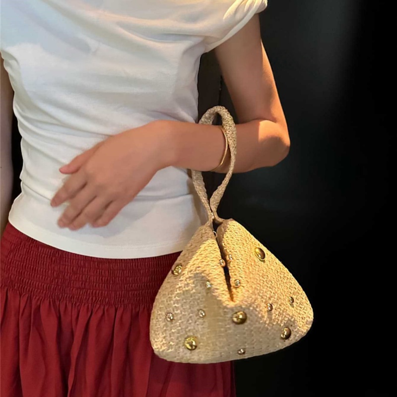 Üçgen Dokuma Hasır Çanta Manye - Women'S Raffia Bags incelemesi ve fiyatı