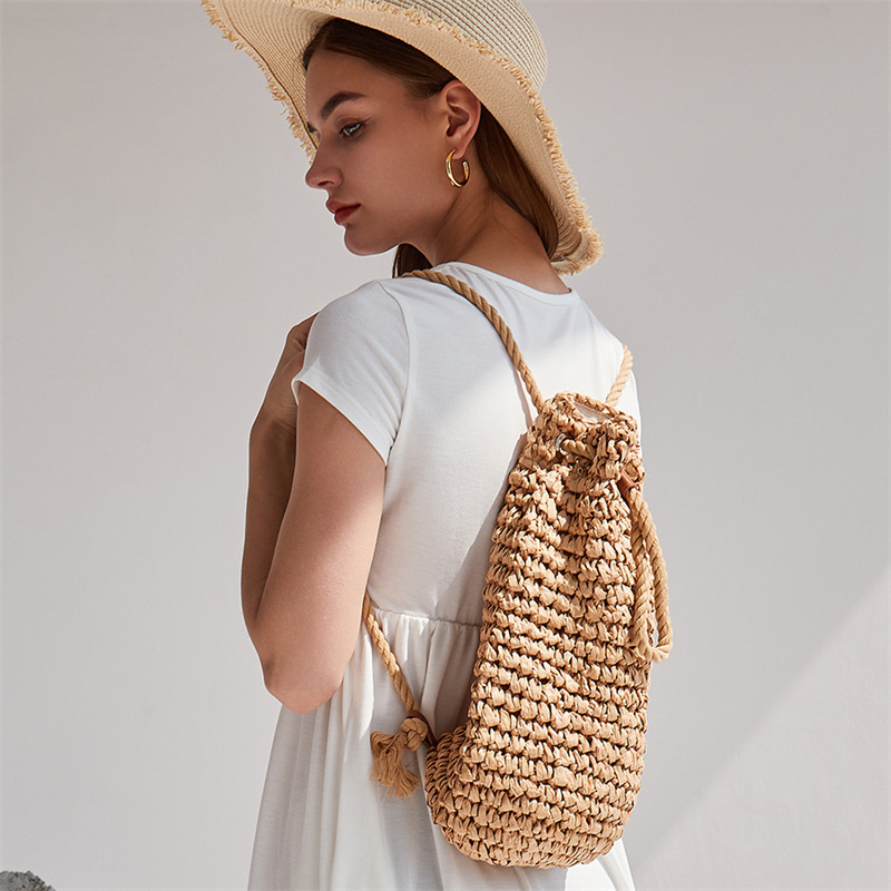 2023 yaz rahat saman sırt kadı - Women'S Raffia Bags incelemesi ve fiyatı