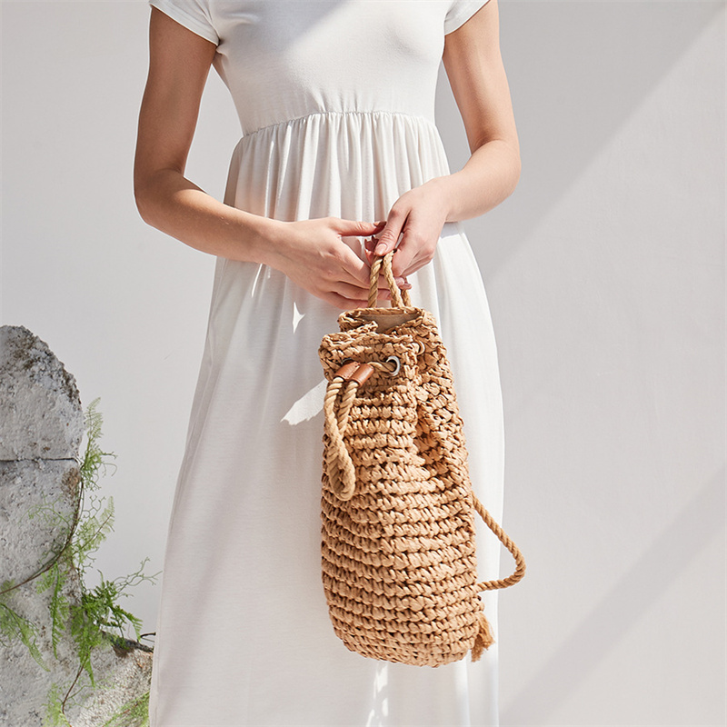 2023 yaz rahat saman sırt kadı - Women'S Raffia Bags incelemesi ve fiyatı